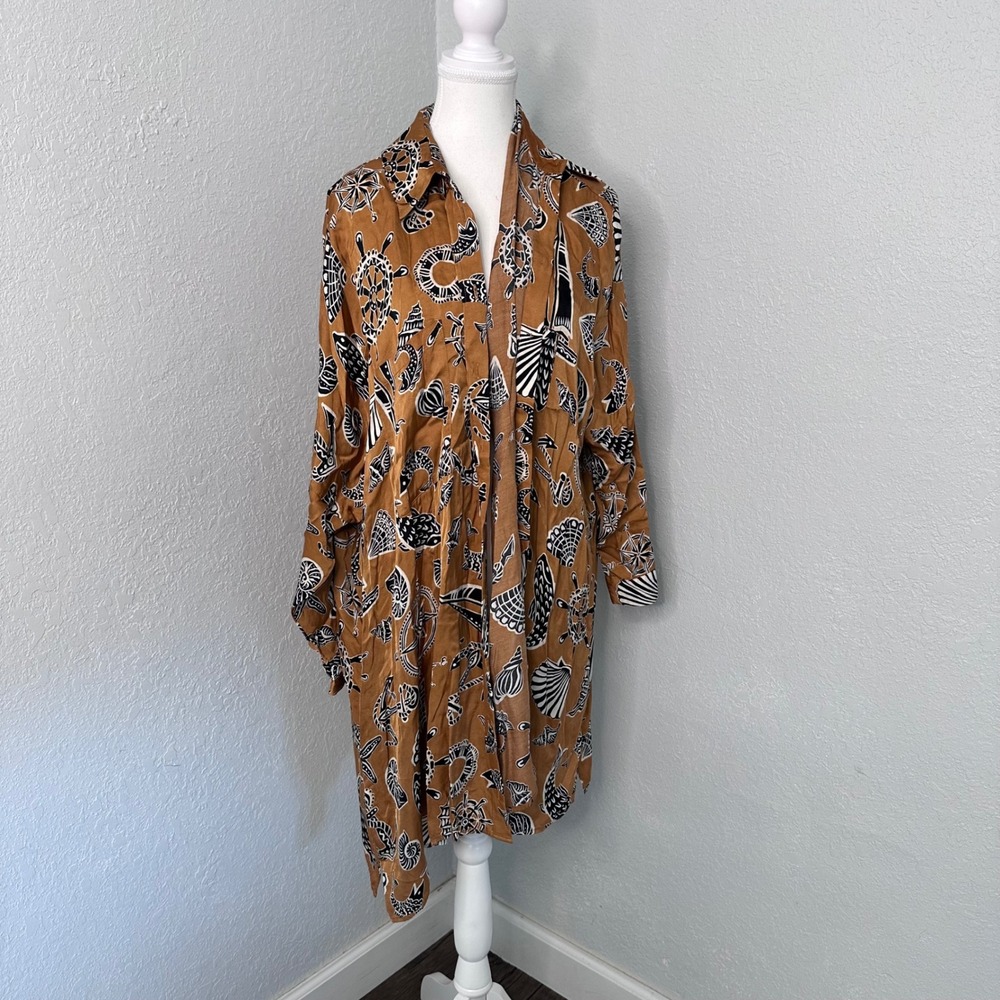 Anthropologie Corey Lynn Calter Nautical Long Sleeve Mini Dress Large